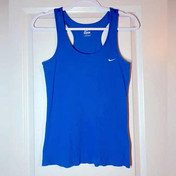 SOLD Nike | Ribbed Racerback Tank with Shelf Bra Size Large - Picture 1 of 5